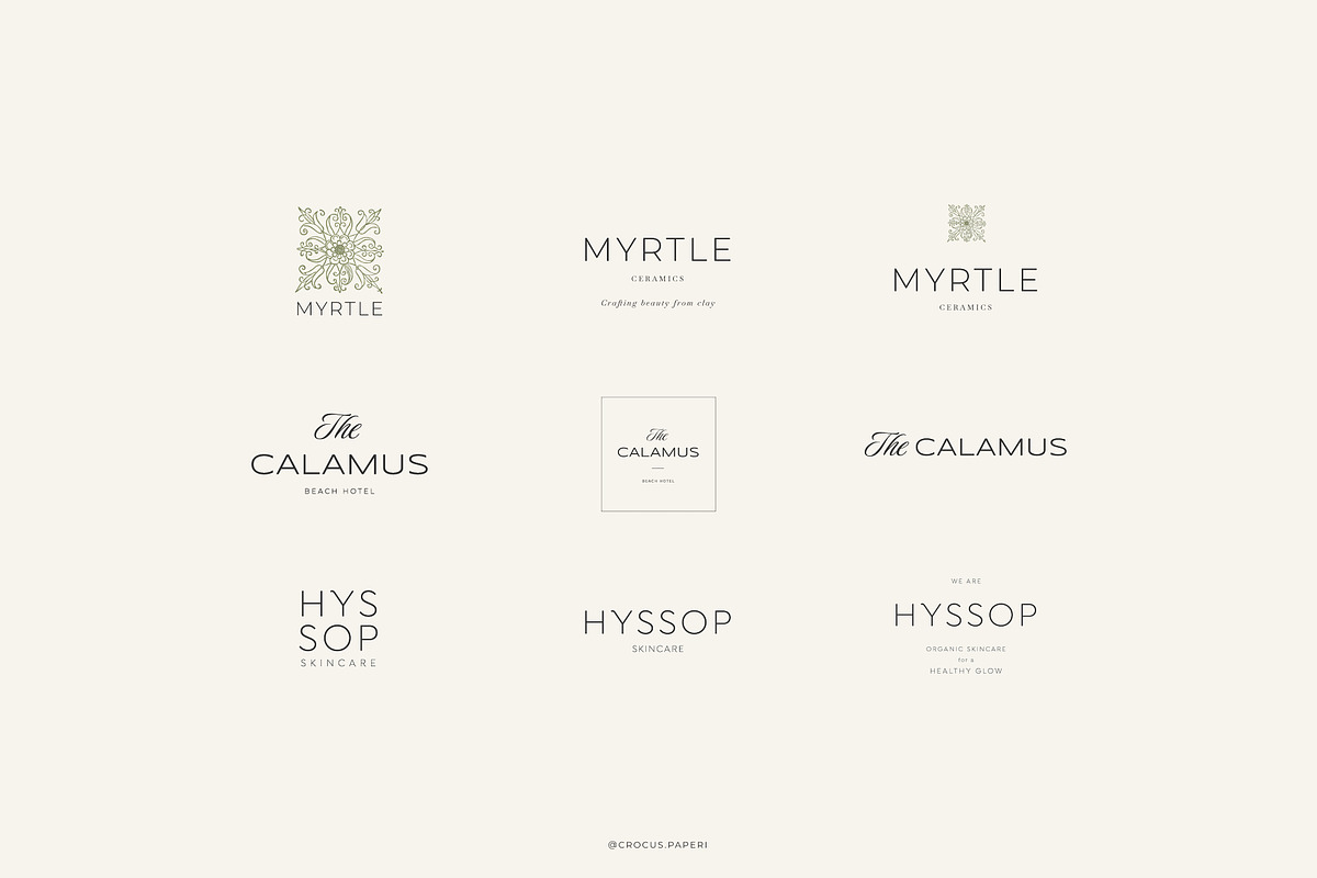 LUXURY Logos & Business Cards, a Branding & Logo Template by Crocus Paperi (Photo 11 of 17)
