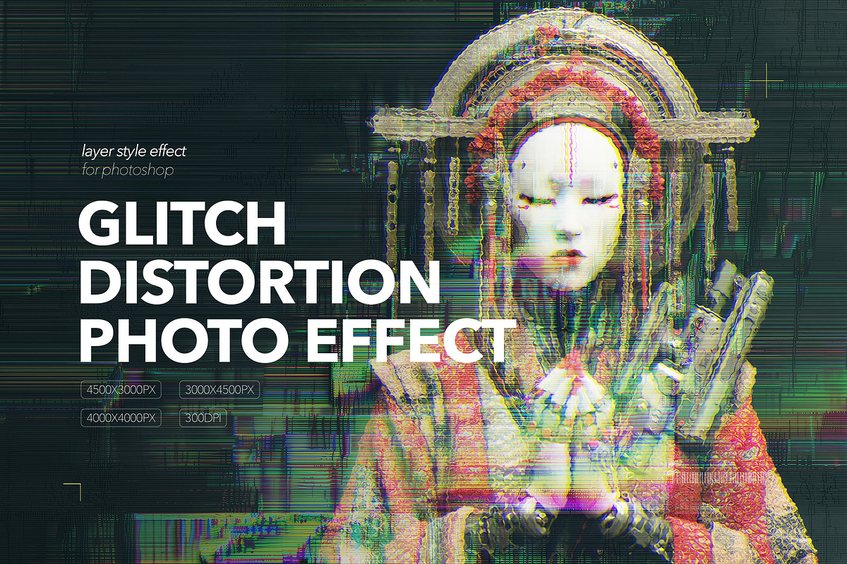 Glitch Distortion Photo Effects, a Layer Style Add-On by Milka