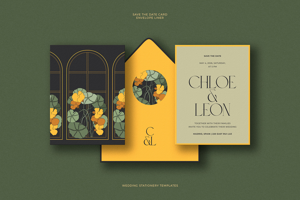 Nasturtium | Wedding Templates, an Invitation Template by Evgeniya Goktas (Photo 2 of 6)