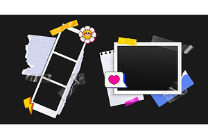Y2k photo frame collage with, an Illustration by art PVP - market