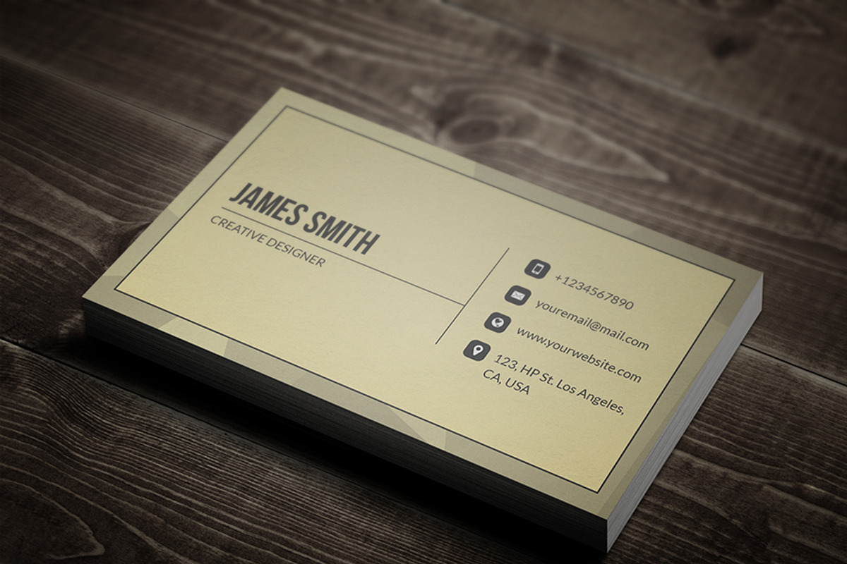 Minimal Corporate Business Card V1, a Business Card Template by PSD Storm (Photo 5 of 5)