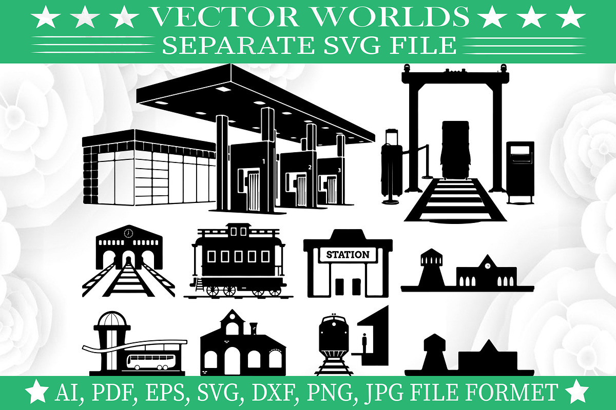 Station SVG, Parking, Station SVG, an Object Graphic by VectorWorlds (Photo 3 of 3)