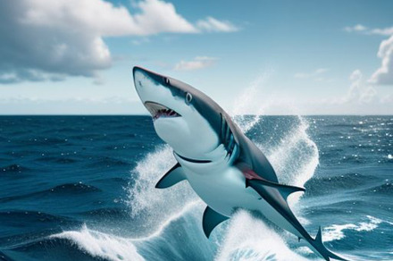 great white shark stock image, an Animal Photo by ComfortQ