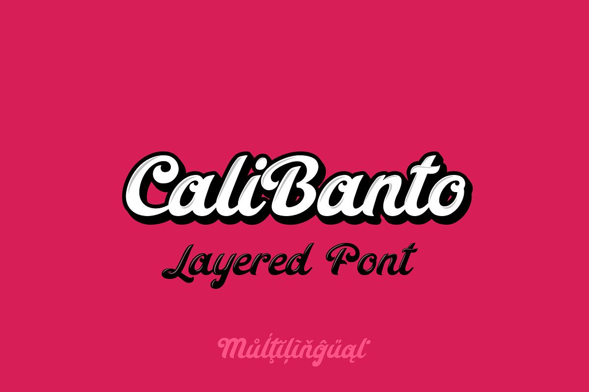 Calibanto, a Script Font by Sentavio (Photo 1 of 6)