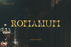 ROMANUM Serif Display Font