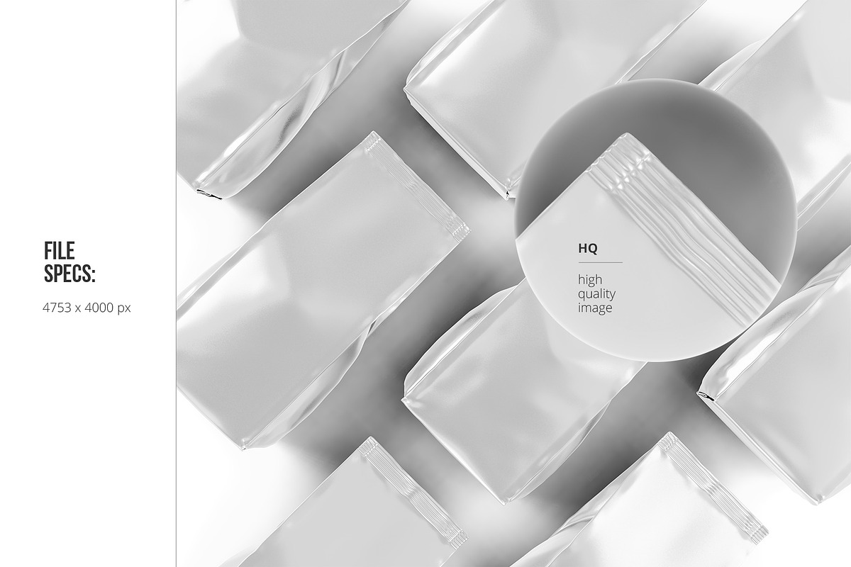 Coffee pouch. Top view, a Packaging Mockup by easymock (Photo 2 of 6)