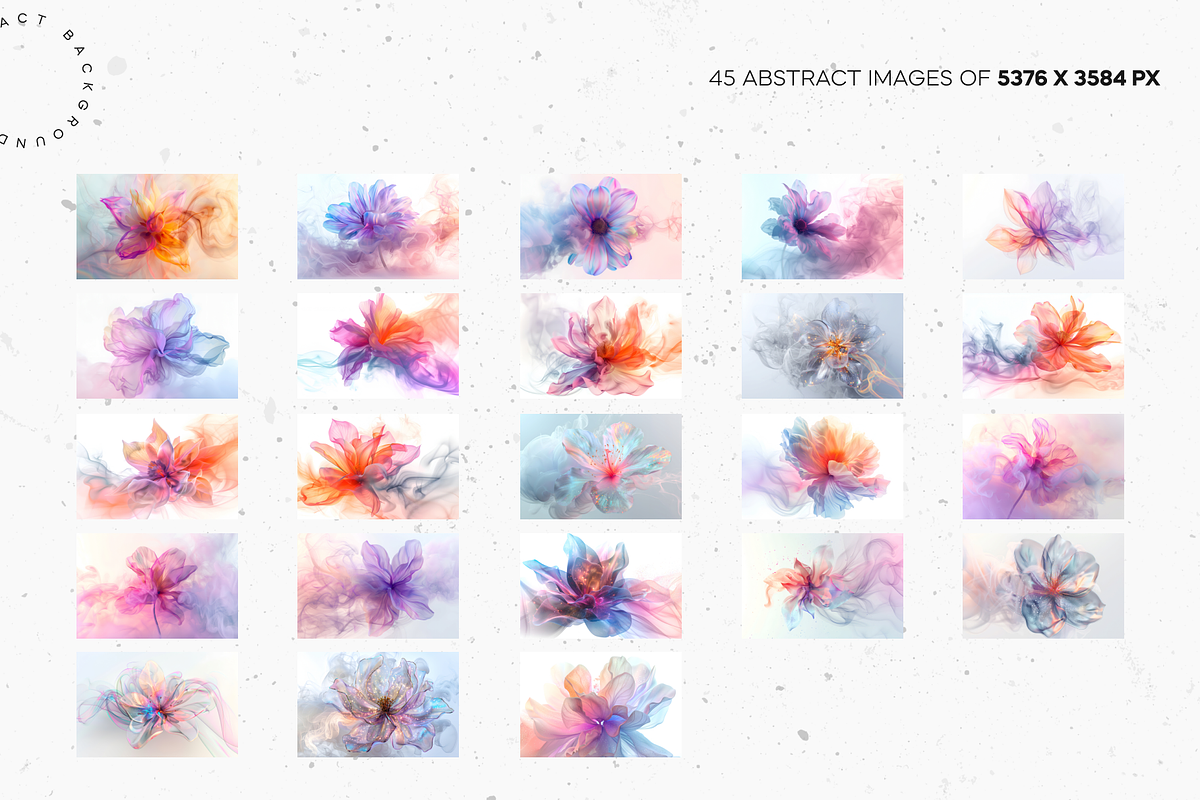 Pearlescent Magic Flowers, a Background Graphic by Lumeno (Photo 2 of 5)
