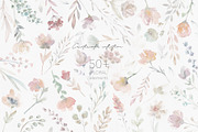 Watercolor Flower Pattern Collection, a Pattern Graphic by Alisa Fimen Design (Thumbnail 9 of 11)