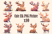 Cute animal collection 400 PNG, an Animal Illustration by DesignFolioHub (Thumbnail 23 of 34)