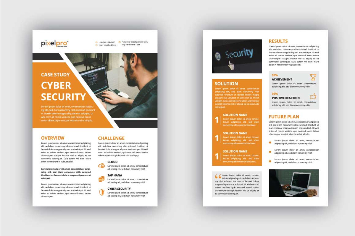 Case Study Flyer for Any Business, a Flyer Template by Pixel Pro (Photo 4 of 4)