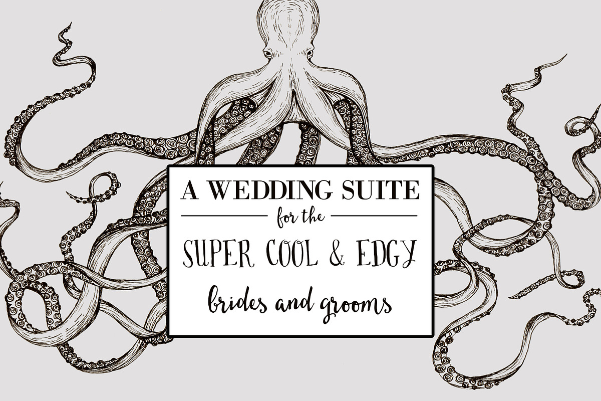 Octopus Wedding Invitation Suite, an Invitation Template by Knotted Design (Photo 5 of 5)