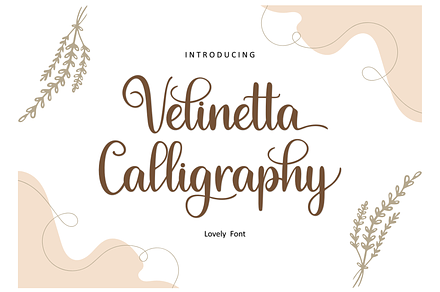 Velinetta Calligraphy Font
