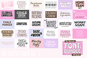 100 Fonts! ULTIMATE FONT BUNDLE V5, a Handwritten Font by Blush Font Co. (Thumbnail 4 of 4)