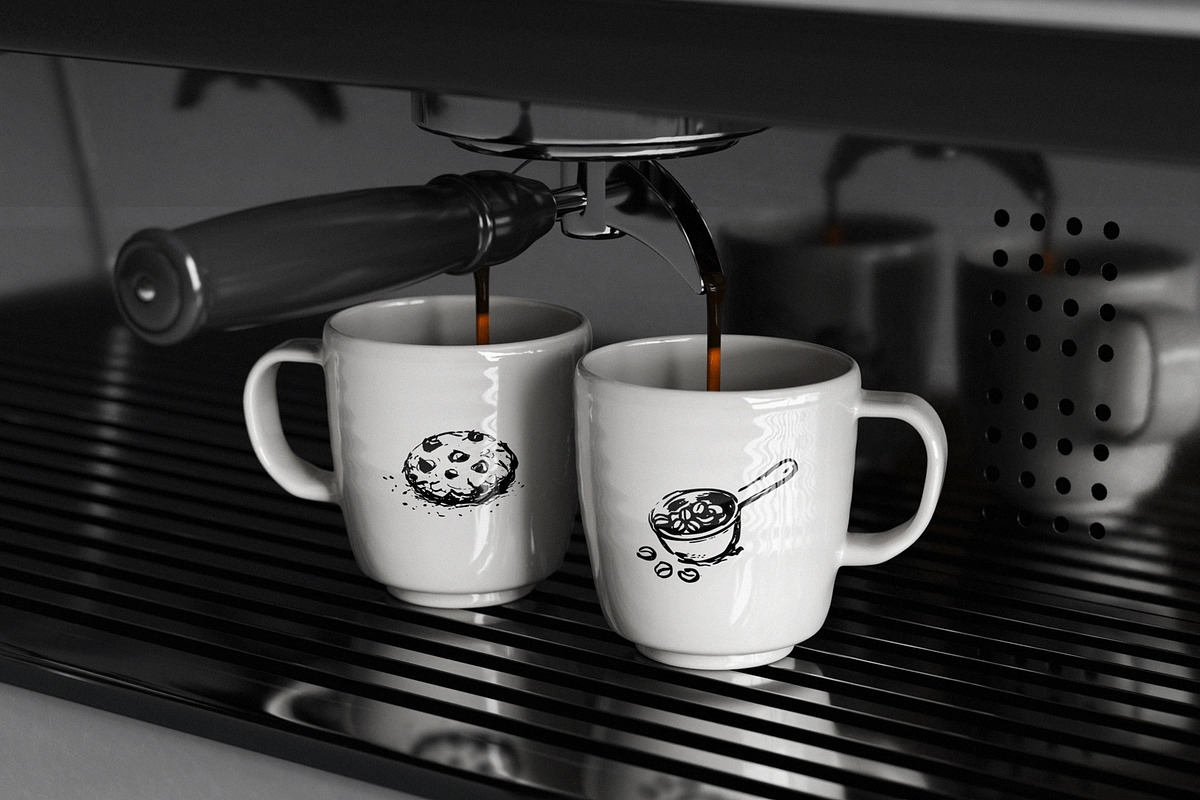 Modern Coffee Shop Clipart, an Object Illustration by divanovskaya_nv (Photo 9 of 16)