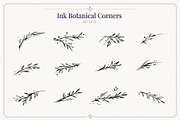 Ink Botanical Elements Vector Set, an Object Graphic by Christine Krahl (Thumbnail 7 of 12)