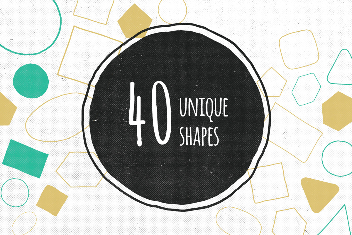 Hand drawn vector shapes preview 2