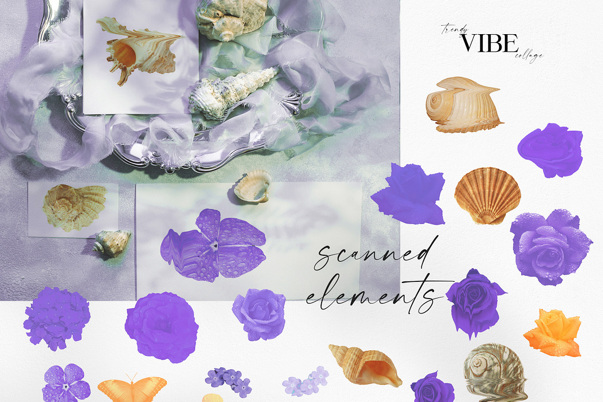 Vibe - purple psychedelic collage, an Object Illustration by Olga Koelsch (Photo 9 of 13)