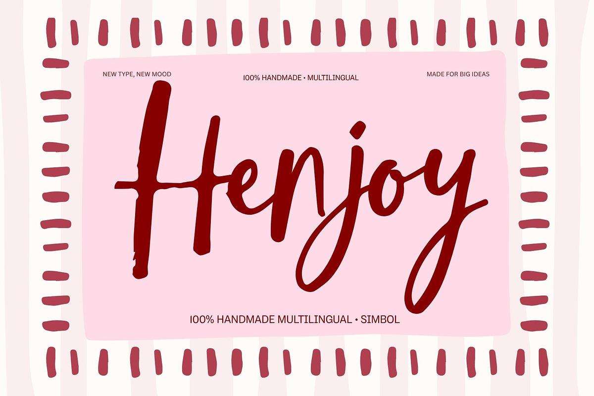Henjoy Handmade Brush Script Font, a Script Font by maghrib (Photo 1 of 11)