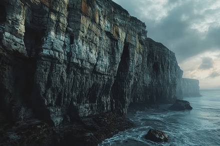 Erosion reshapes stunning coastal cl, a Photo by Iftikhar Alam