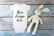 29 Baby Bodysuit mockup bundle., a Print Template by MockupMarket (Thumbnail 12 of 30)