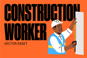 Construction Worker 03 – Vector, a Person Illustration by Studio22