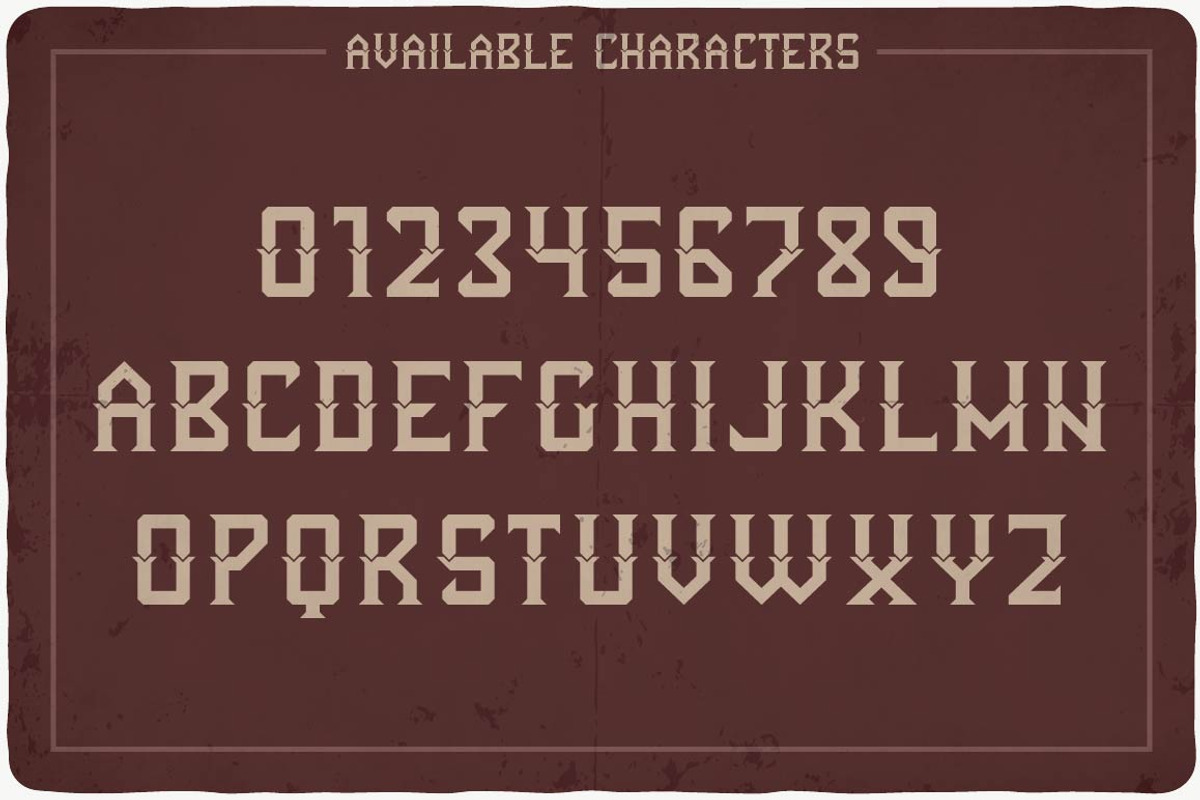 Futuristic typeface preview 2