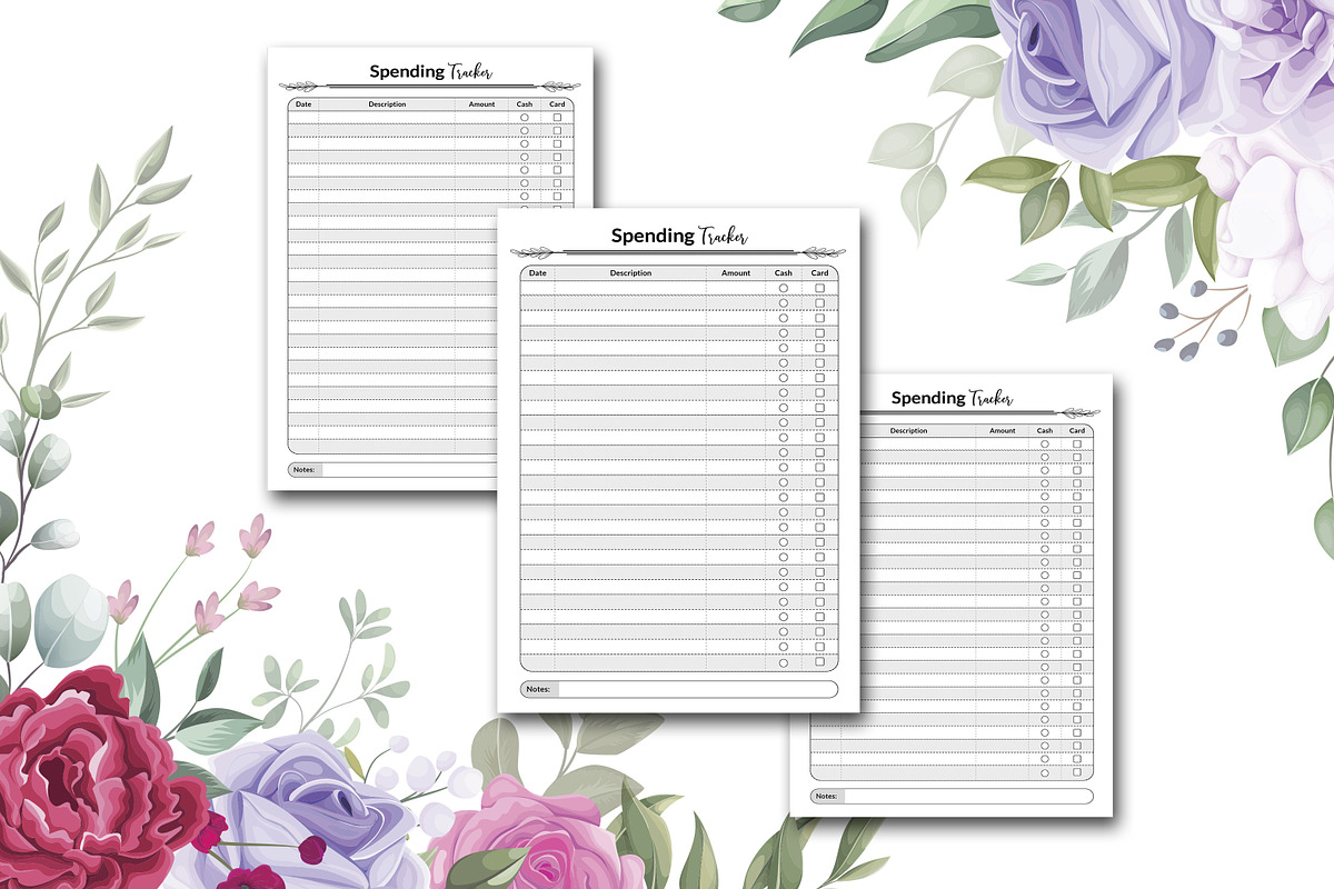 Spending Tracker, a Stationery Template by design_hut (Photo 2 of 3)