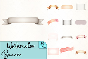 Banner Clipart, an Illustration by CrexoraLab