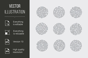 Fingerprint, a Graphic by DvargShop
