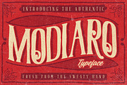Modiaro vintage branding logo font, a Font by Ian Irwanwismoyo (Thumbnail 1 of 4)