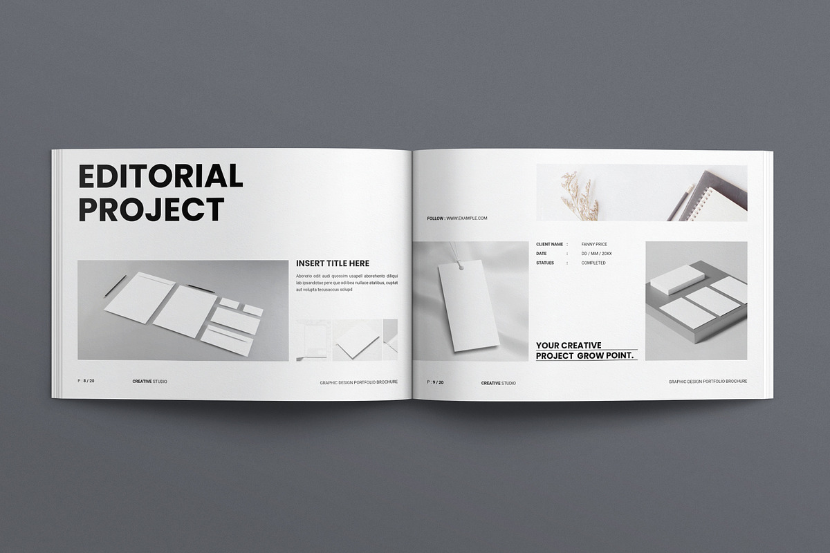 Graphic Design Portfolio Brochure, a Brochure Template by E-Type (Photo 4 of 8)