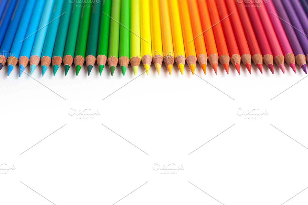 Color pencils isolated on white back stock photo containing arrangement and, a School & Education Photo by Natalia Kostikova (Photo 2 of 2)