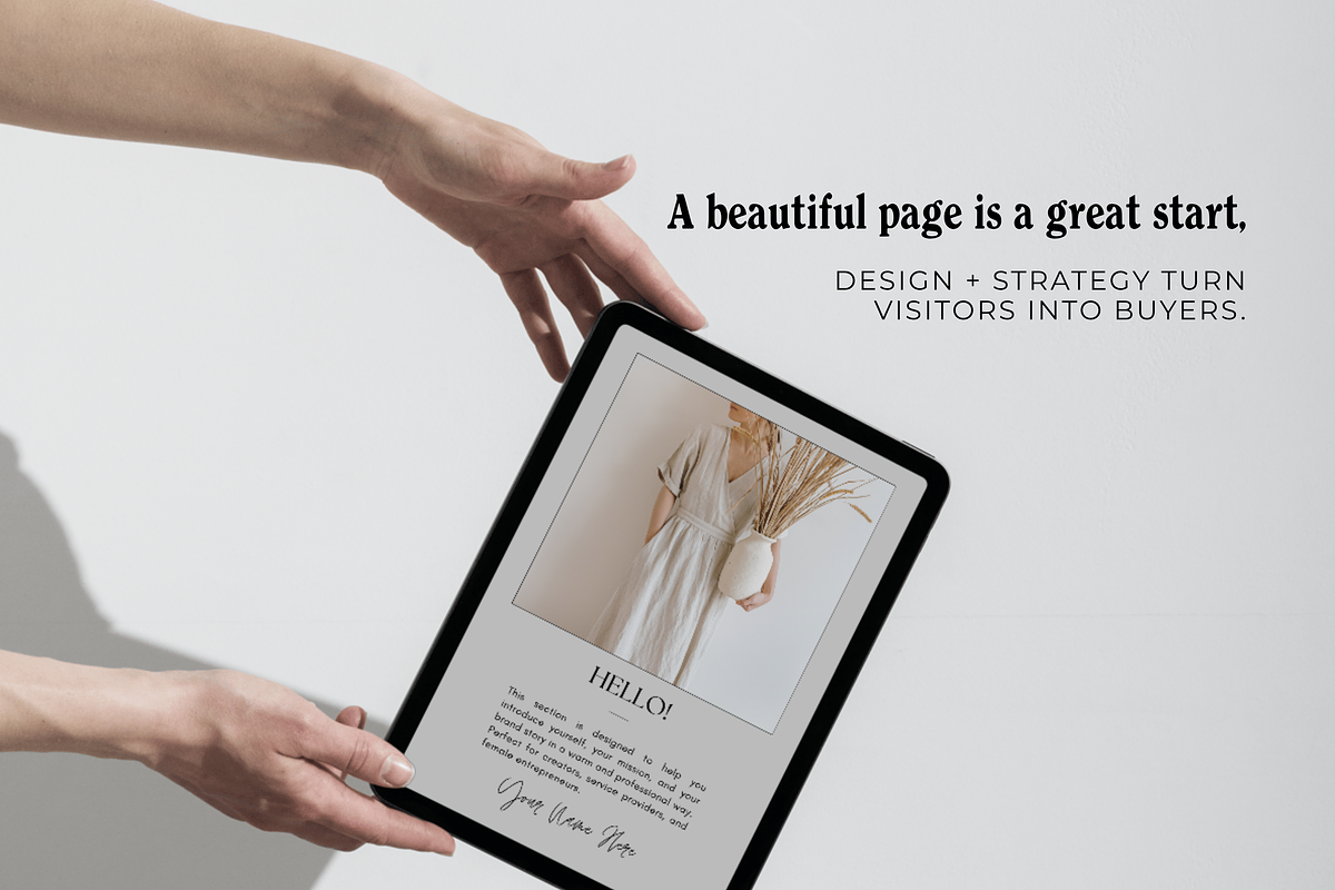 Modern Canva Sales Page Template, a Landing Page Template by Marcia B Studio (Photo 2 of 5)