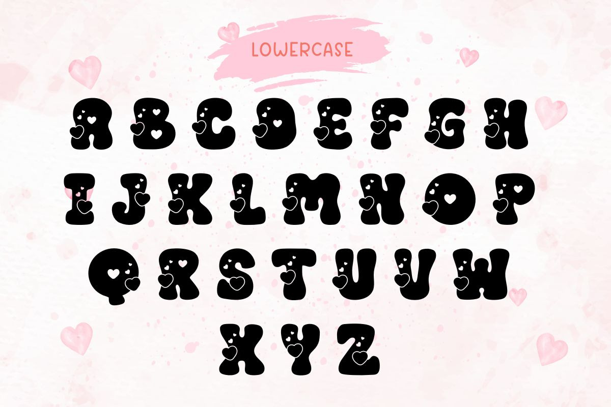Retro Heart - Valentine Font, a Symbol Font by AnningArts (Photo 8 of 9)