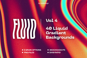 Fluid 4 Retro-Futuristic Backgrounds