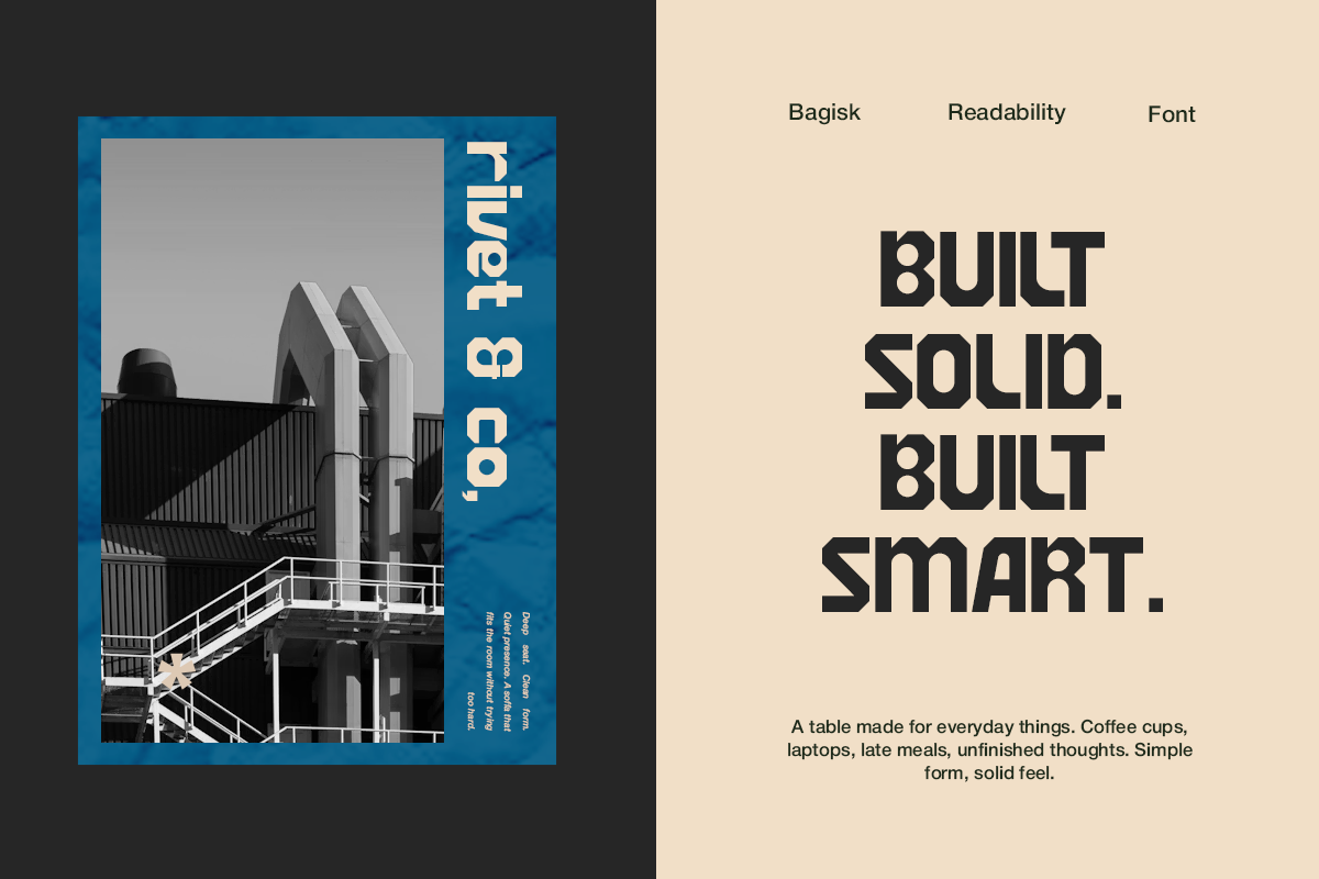Boilas - Modern Industrial Font, a Sans Serif Font by Pandeka Studio (Photo 5 of 9)