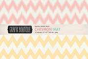 Chevron ikat creamy pink papers, a Pattern Graphic by GrafikBoutique (Thumbnail 2 of 4)