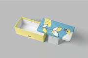Wide Rectangular Shoes Box Mockup, a Packaging Mockup by megostudi0 (Thumbnail 8 of 8)