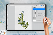 Watercolor Brush Set for Procreate, a Brush Add-On by Wicked Creative (Thumbnail 9 of 13)