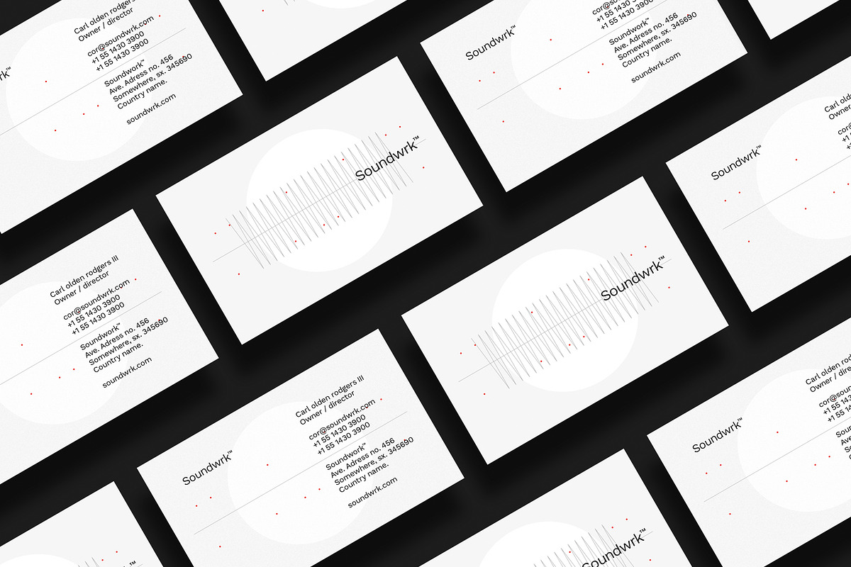 Soundwrk Business Cards Template, a Business Card Template by Srg® (Photo 2 of 4)
