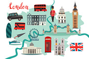 London map and London set art, an Object Graphic by Rimma (Thumbnail 1 of 2)