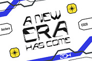Aestero - Futuristic Typeface, a Sans Serif Font by Craft Supply Co. (Thumbnail 2 of 8)