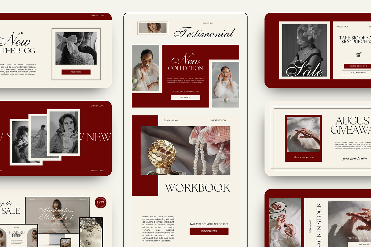 Email Marketing Newsletter Template, an Email Template by Branding Babe Co. (Photo 1 of 9)