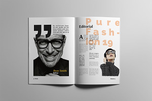 Fashion Magazne Layout Template