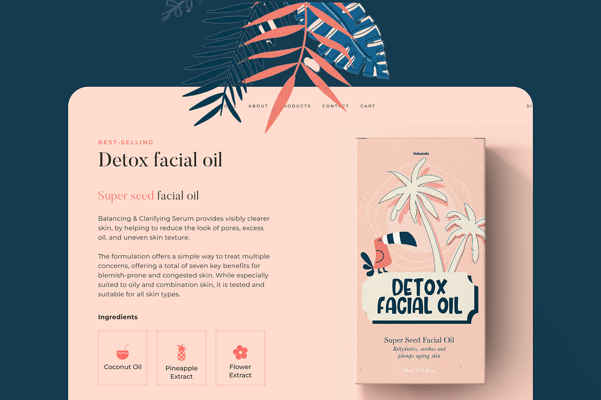Aloha - E-commerce Beauty Website, an UI Kit Template by AE.design (Photo 8 of 8)