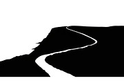 Lighthouse Cliff Silhouette Bundle, a Graphic by hafijul (Thumbnail 11 of 14)