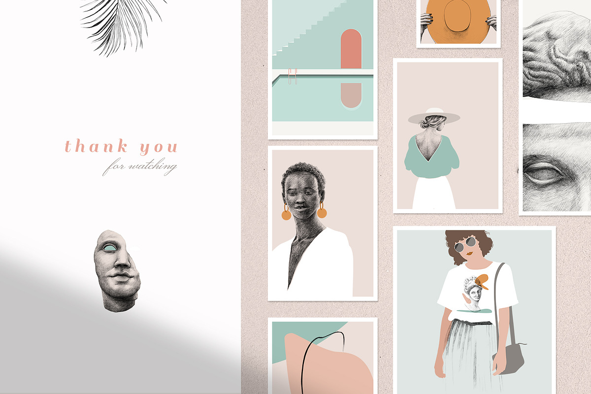 Femi & Artsy illustrations set, an Illustration by Bibela (Photo 10 of 10)