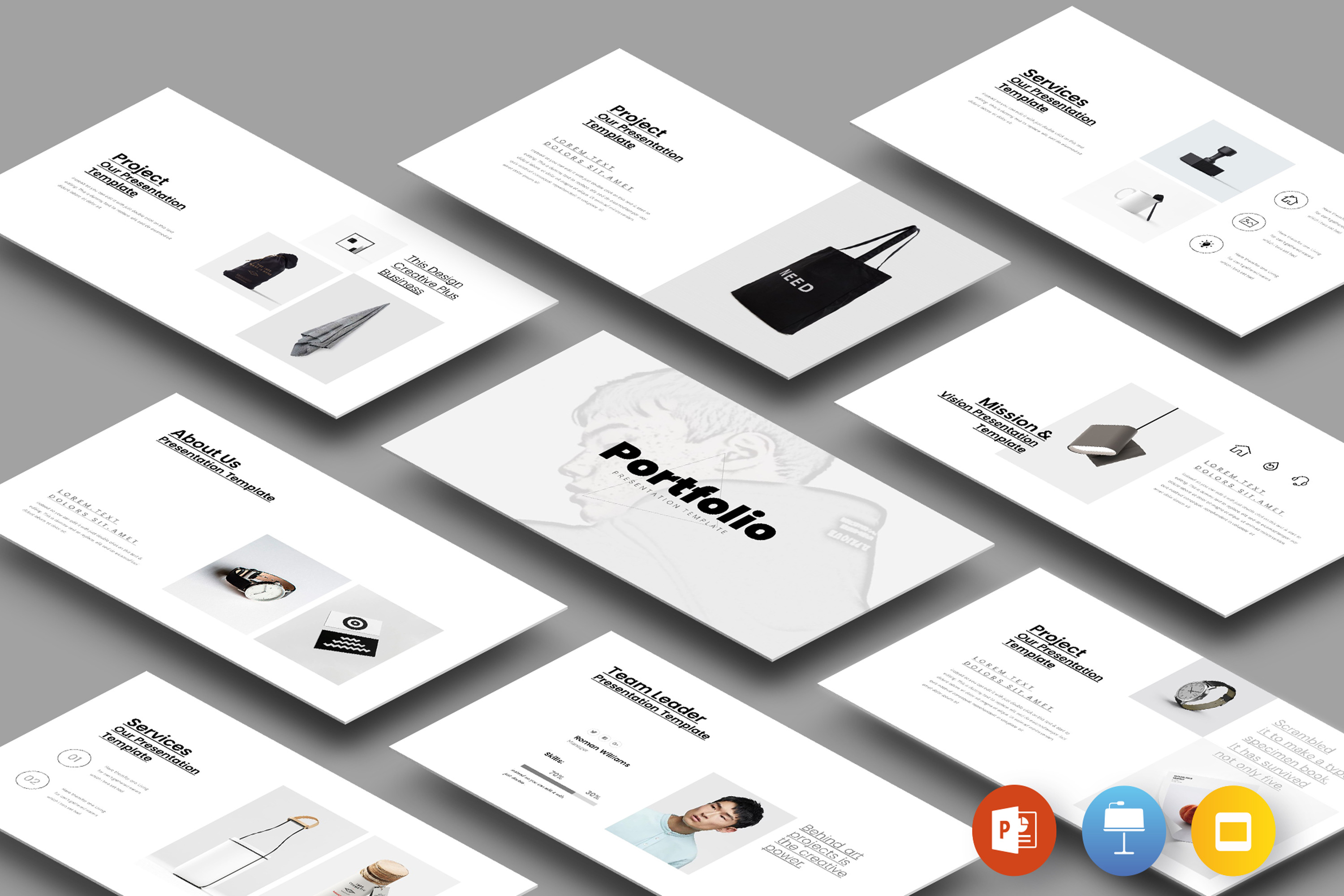 Minimal Portfolio Template, a Presentation Template by evgenystudio