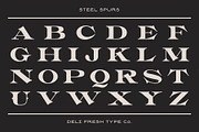 Steel Spurs: A Western Display Font, a Serif Font by DeliFreshTypeCo. (Thumbnail 2 of 9)