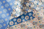 Trendy Retro Floral Patterns, a Pattern Graphic by Tiger and Flower (Thumbnail 12 of 20)